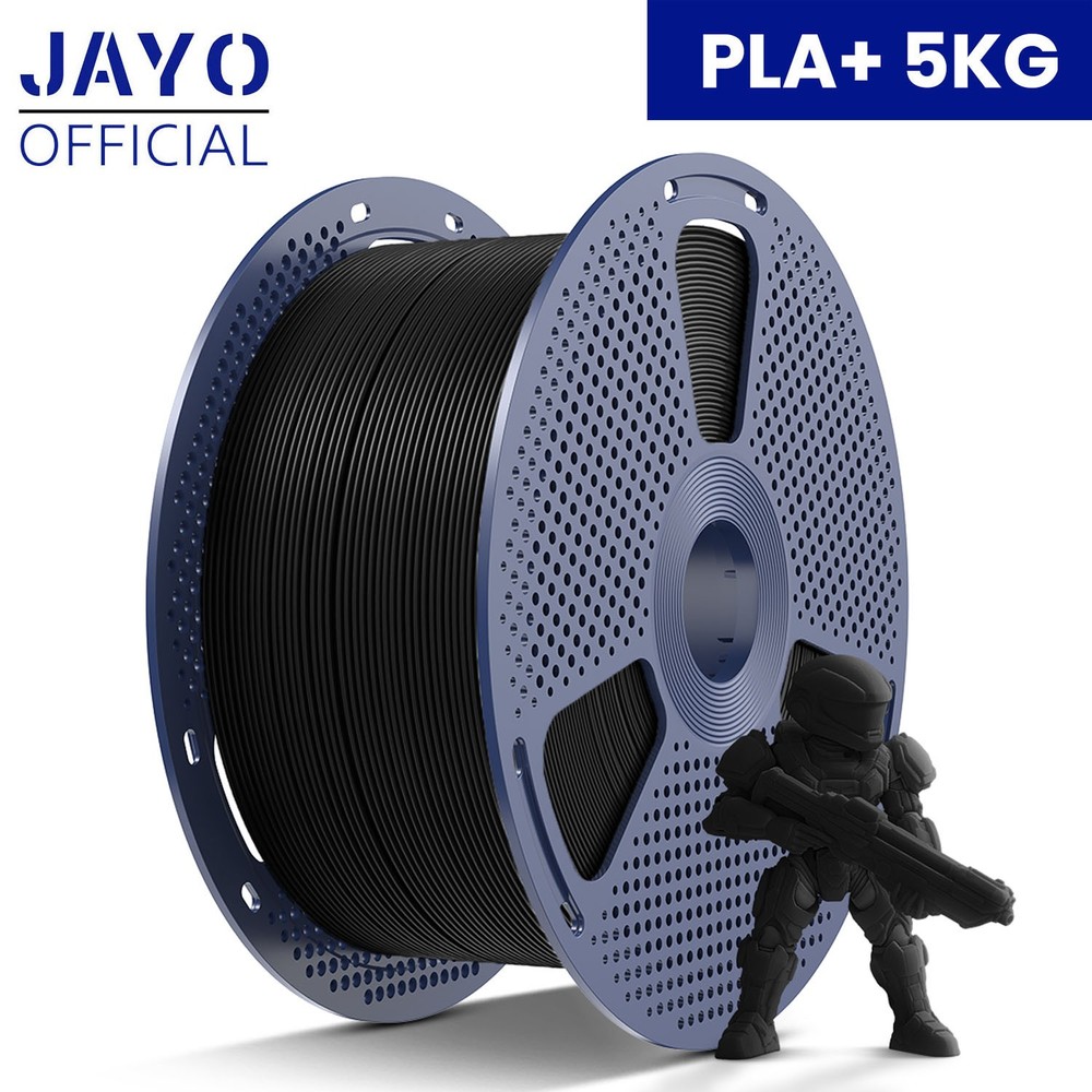 JAYO PLA+ 5KG Large Spool Black 1.75mm Filament 3D Printer PLA Plus No Bubbles