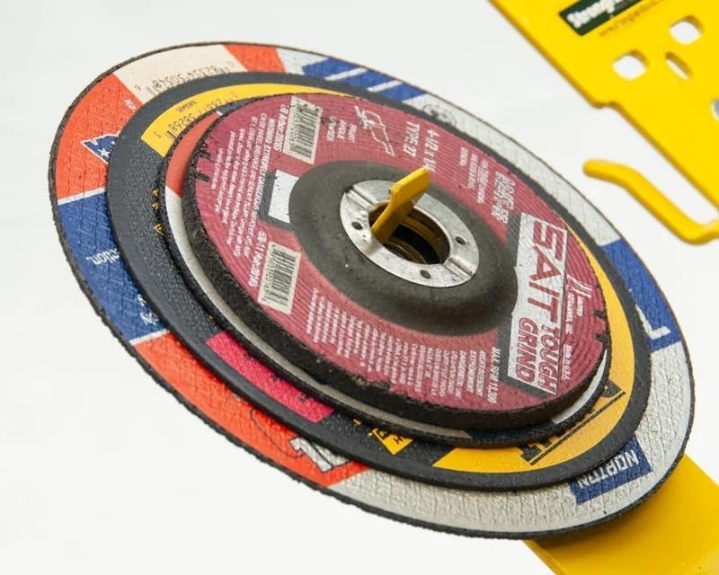 Compact Magnetic Power Grinder Rest - Includes Wrench & Cable Storage Solutions
