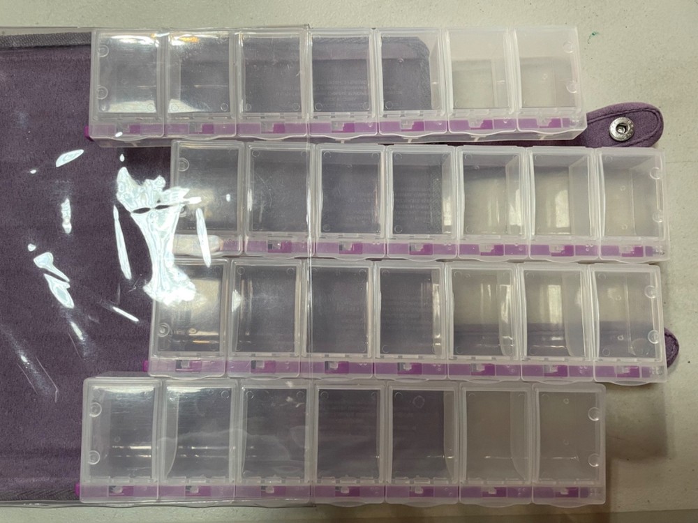 Craft Mates Lockables Organizer Case Purple Suede