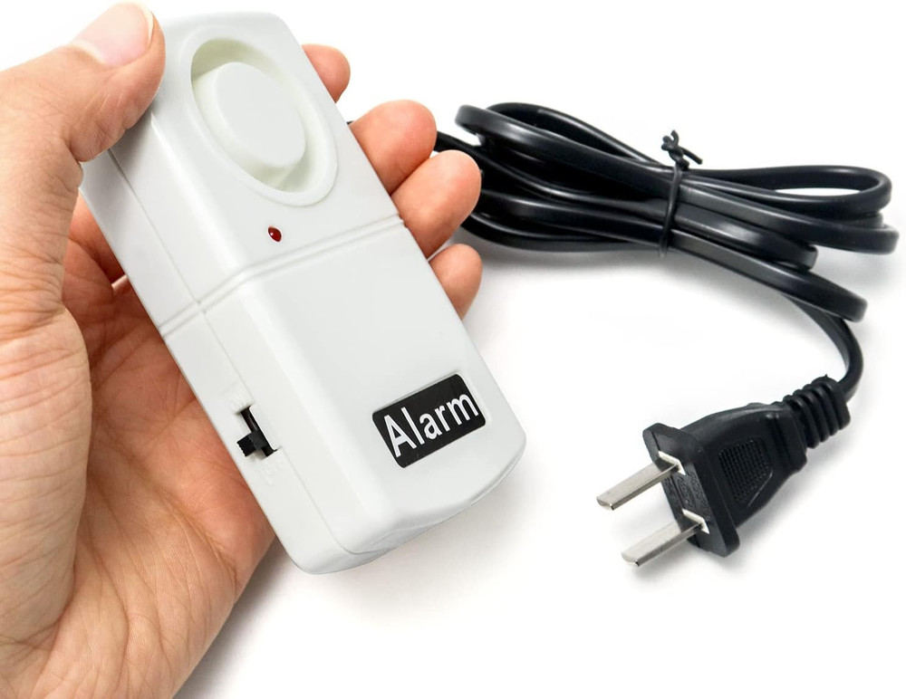 QWORK Power Failure Alarm, 4 Pack Automatic Power Cut Failure Outage Alarm 120Db