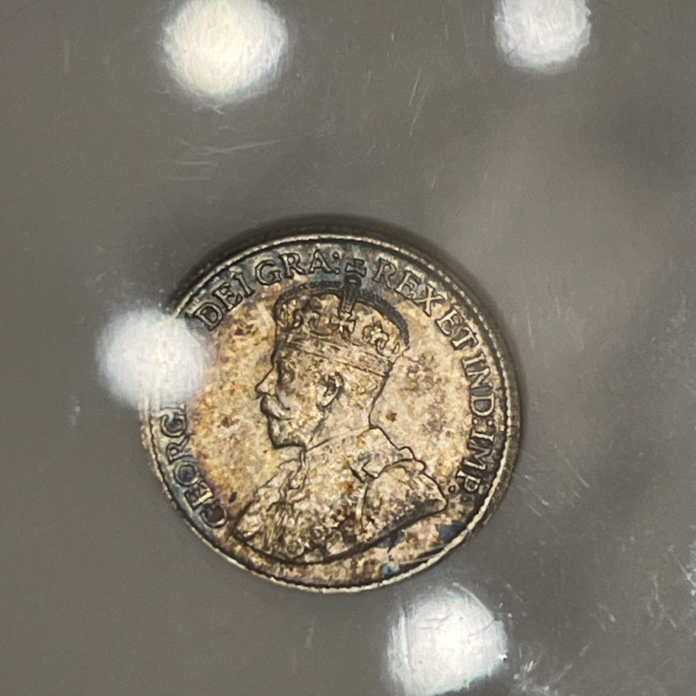 Canada 1919 5 Cent ANACS MS62 Toned A1