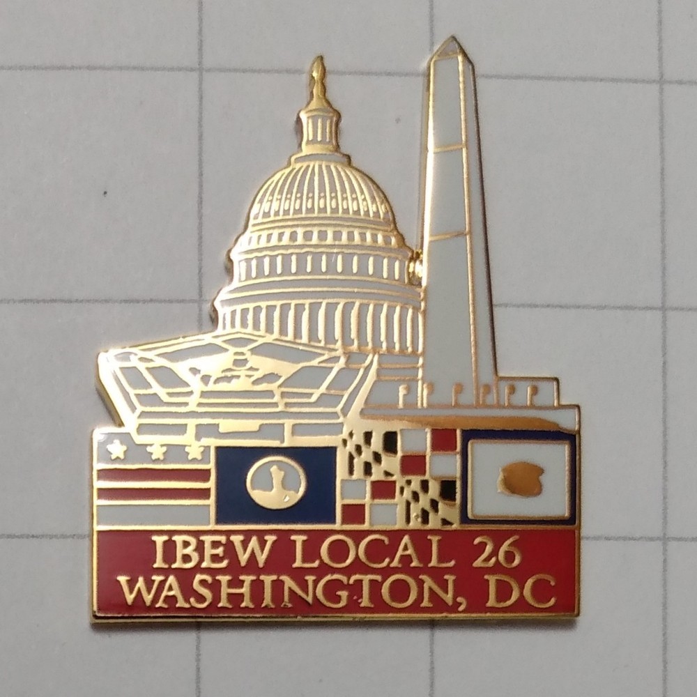 IBEW Lapel Pin Local 26 Washington D.C.