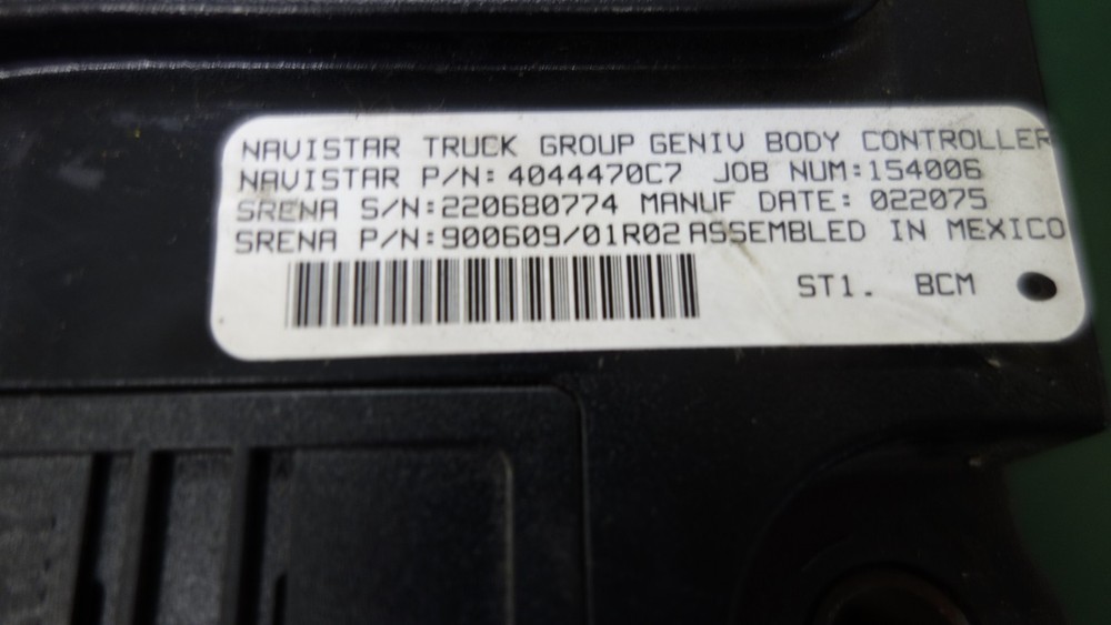 4044470C7 INTERNATIONAL NAVISTAR CAB CONTROL UNIT MODULE