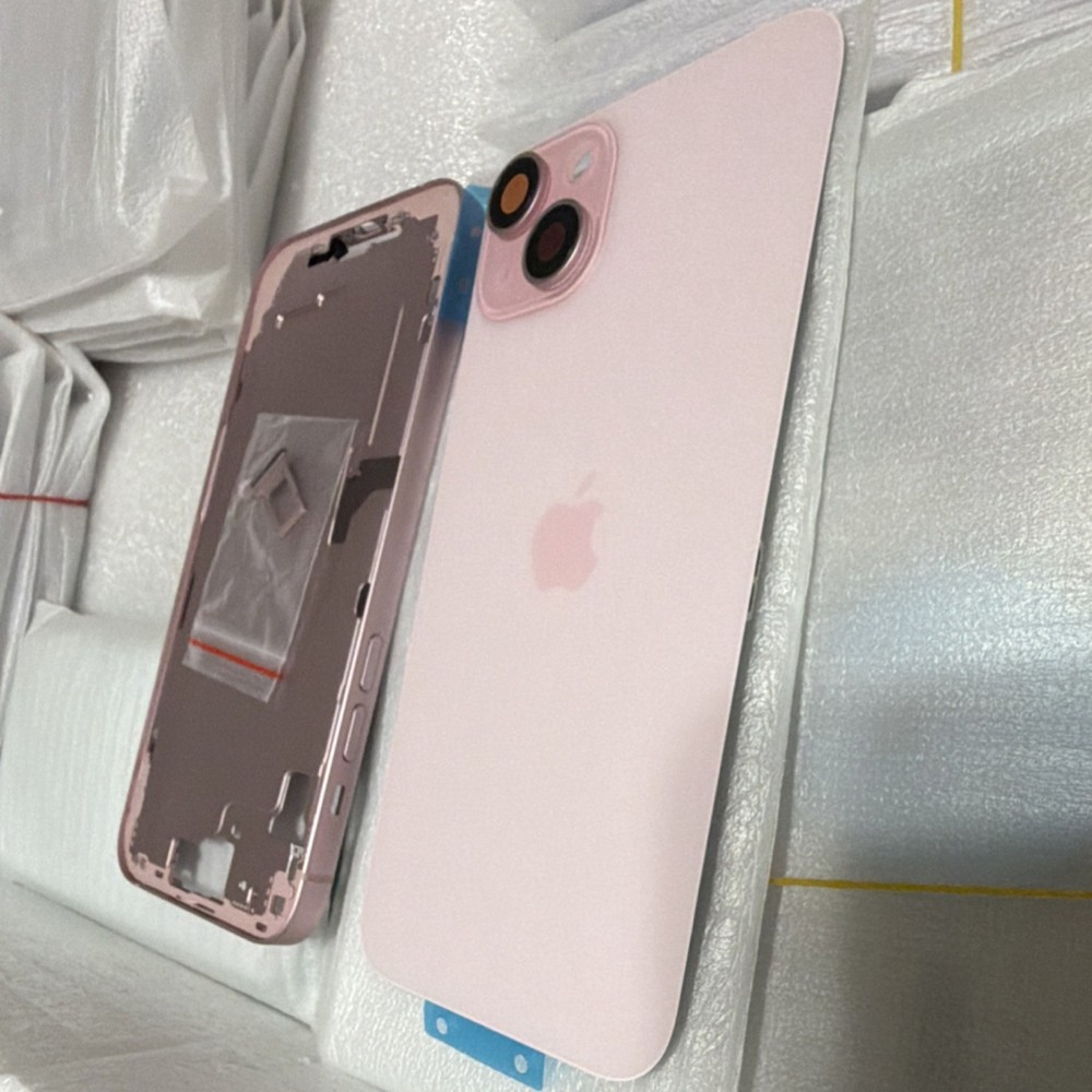 Apple iPhone 15 Plus Pink Housing Frame Back Cover Replacement