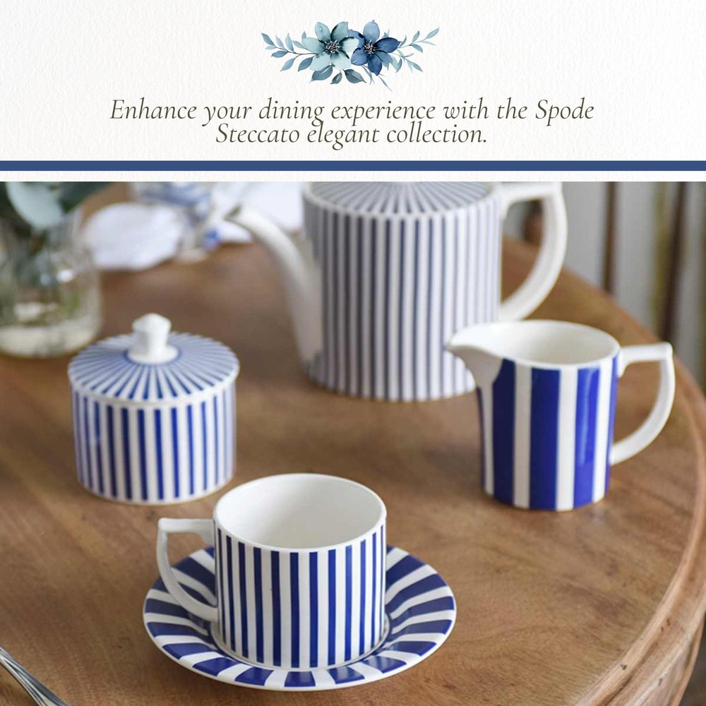 Spode Steccato Covered Sugar Bowl