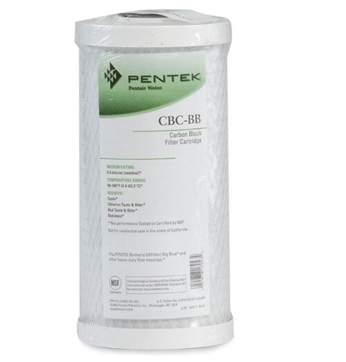 Pentek CBC-BB 10" Carbon Block CTO, VOC Water Filter