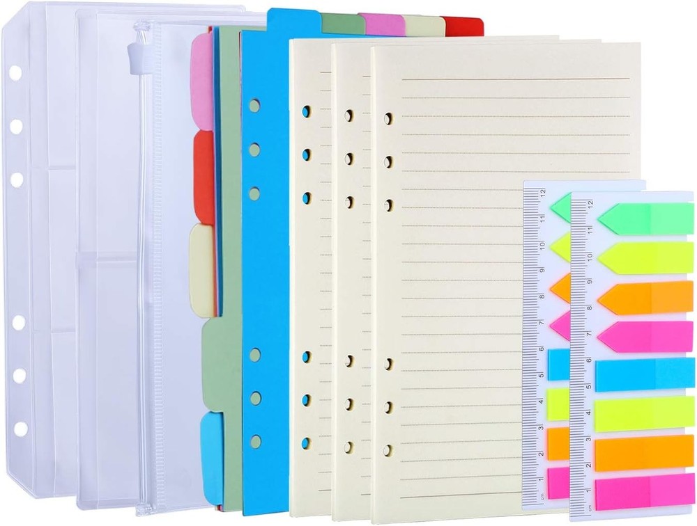Antner A6 Refill Paper 3 Pack 45PCS Binder A6, 3 Kit