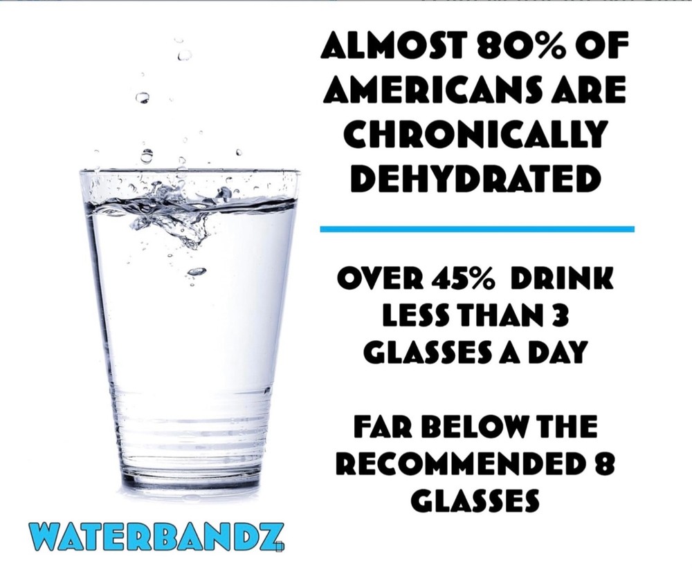 WaterBandz Water Hydration Tracker For All Water Bottles. 2 Pack. Accurate & Fun