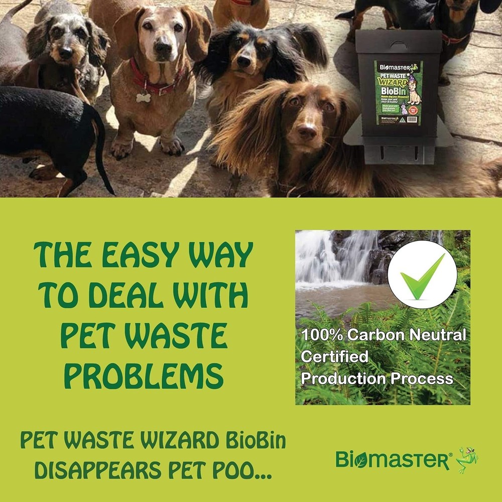 Pet Waste Wizard BioBin Composter - Dog Poop Digester System