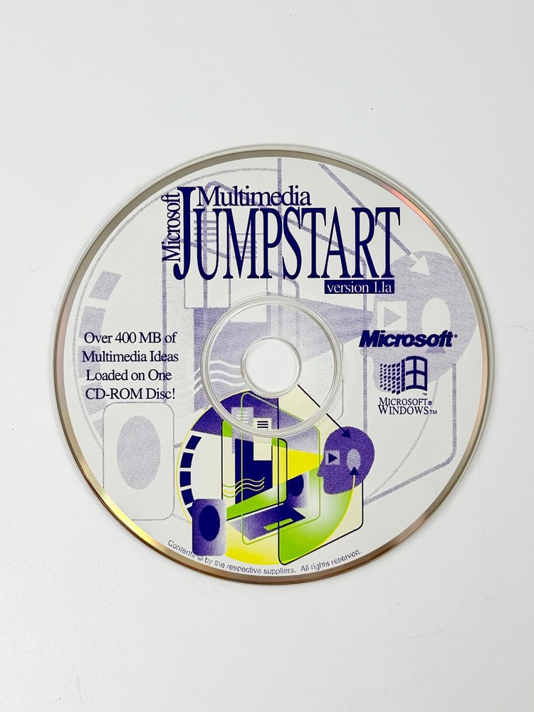 Microsoft Multimedia Jumpstart Ver 1.1a | Multimedia Ideas on CD-ROM