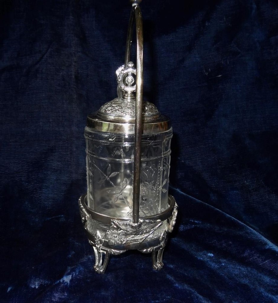 ANTIQUE REED AND BARTON SP PICKLE CASTOR