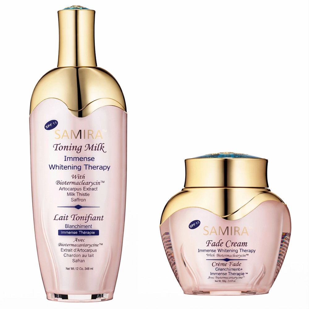 SAMIRA IMMENSE WHITENING THERAPY SET. (Lotion,cream)