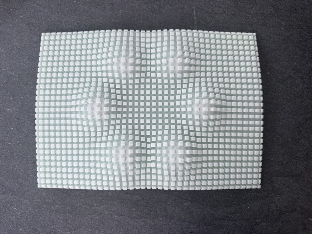 Modern White Textured Passover Ceremonial Seder Plate