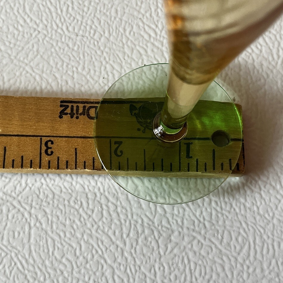 ANTIQUE VASELINE URANIUM GLASS PERFUME ATOMIZER BOTTLE