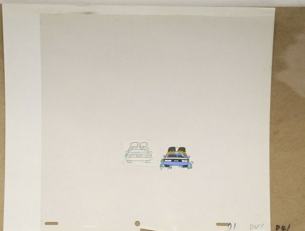 Back To The Future Original Production Drawing And Cel (101-43)