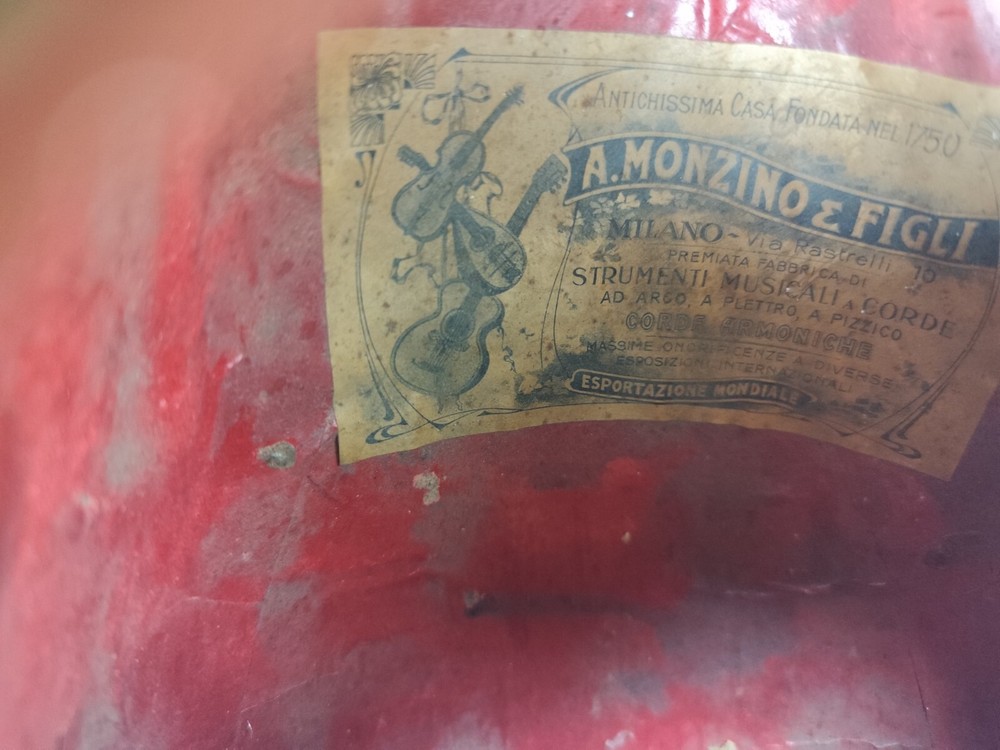 Mandolin 4/4 A. Monzino E Figli 1900 Milano 曼陀林 만돌린マンドリン