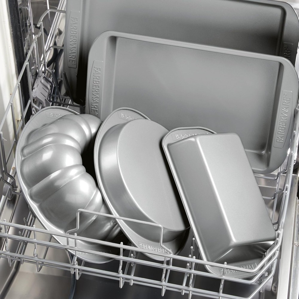 Nonstick Bakeware 3-Piece Cookie Pan Set Gray