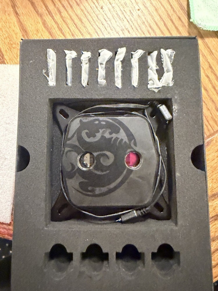 Bitspower Black Metal CPU Water Cooling Block Kit with Mounting Hardware
