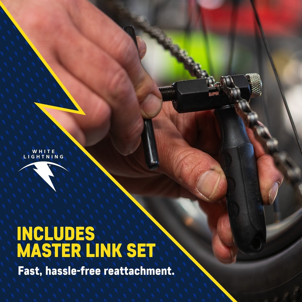 Professional White Lightning Chain Breaker Tool Cycling Essential