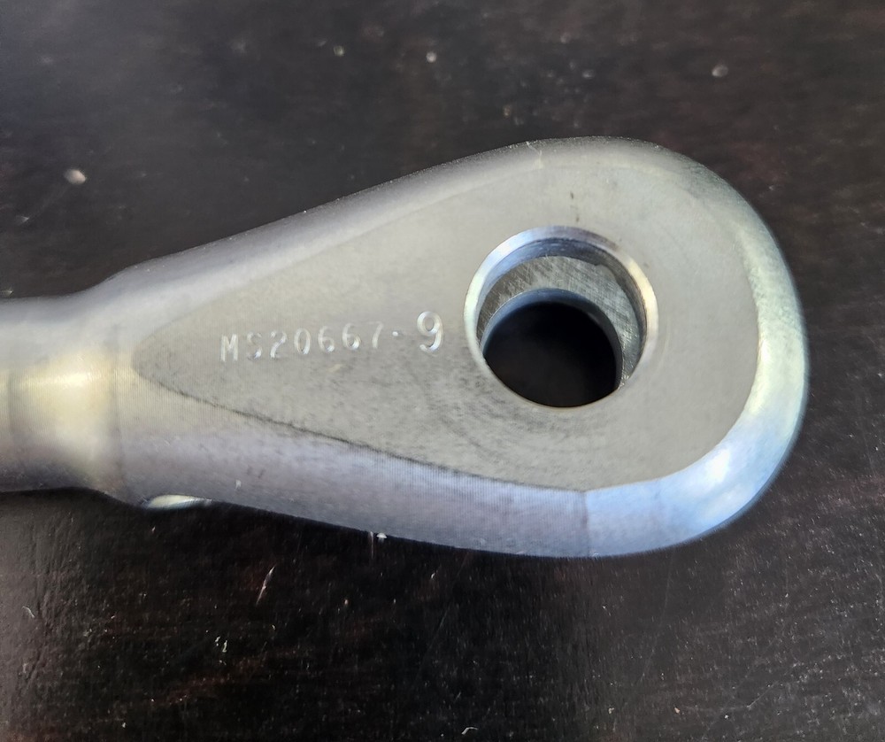 LOOS CABLEWARE #MS 20667-9 Stainless Steel Fork End.