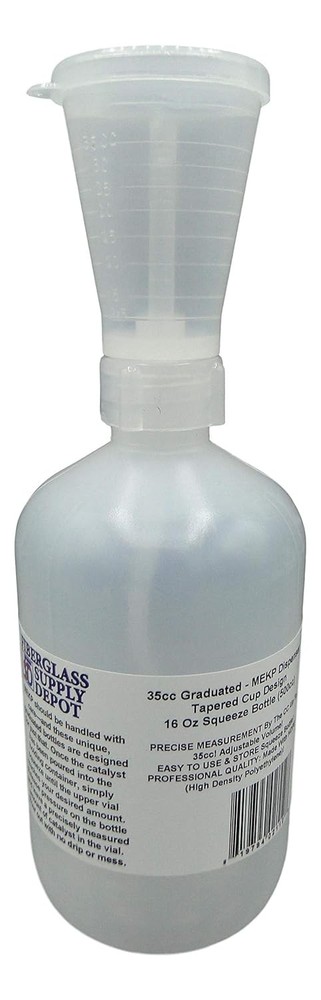 MEK Peroxide Adjustable Volume Dispensing bottle 16oz. (500ml)