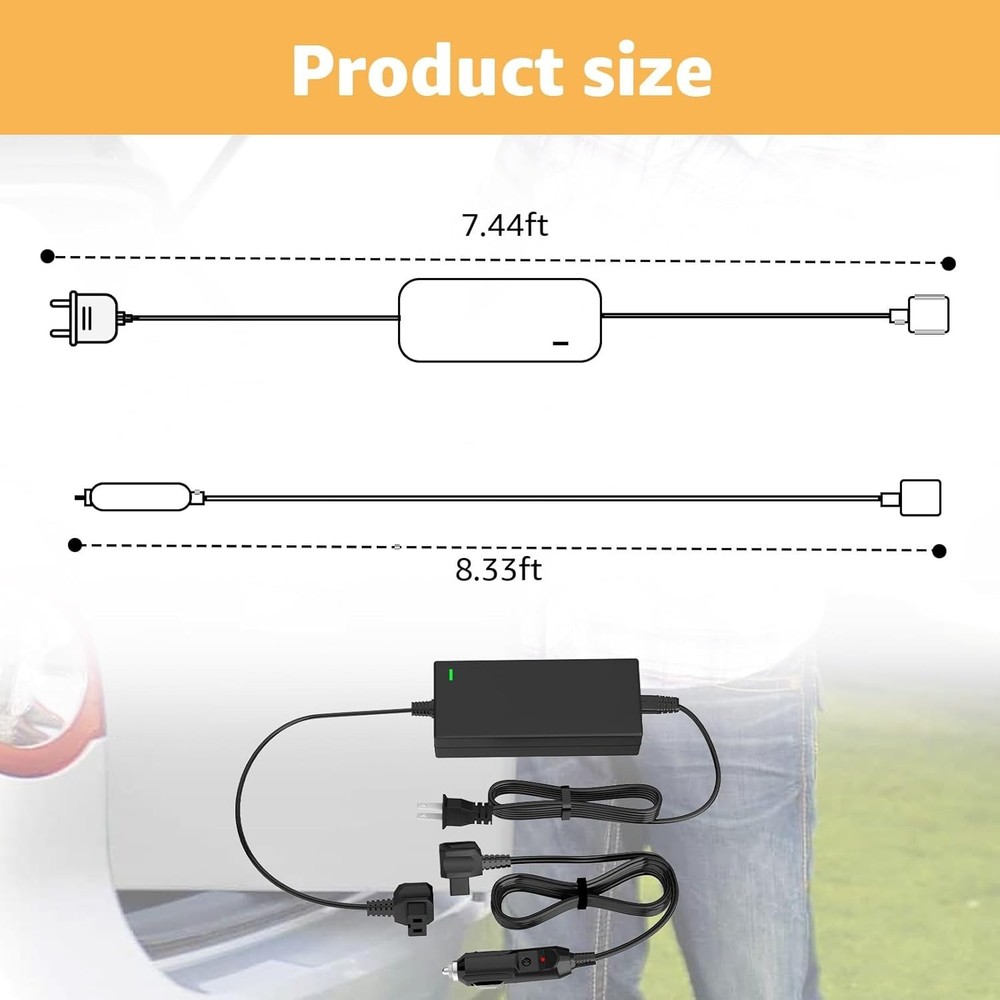 Power Cord Compatible with Alpicool, Bodega, Euhomy, BougeRV, ARB, ICECO, Set...