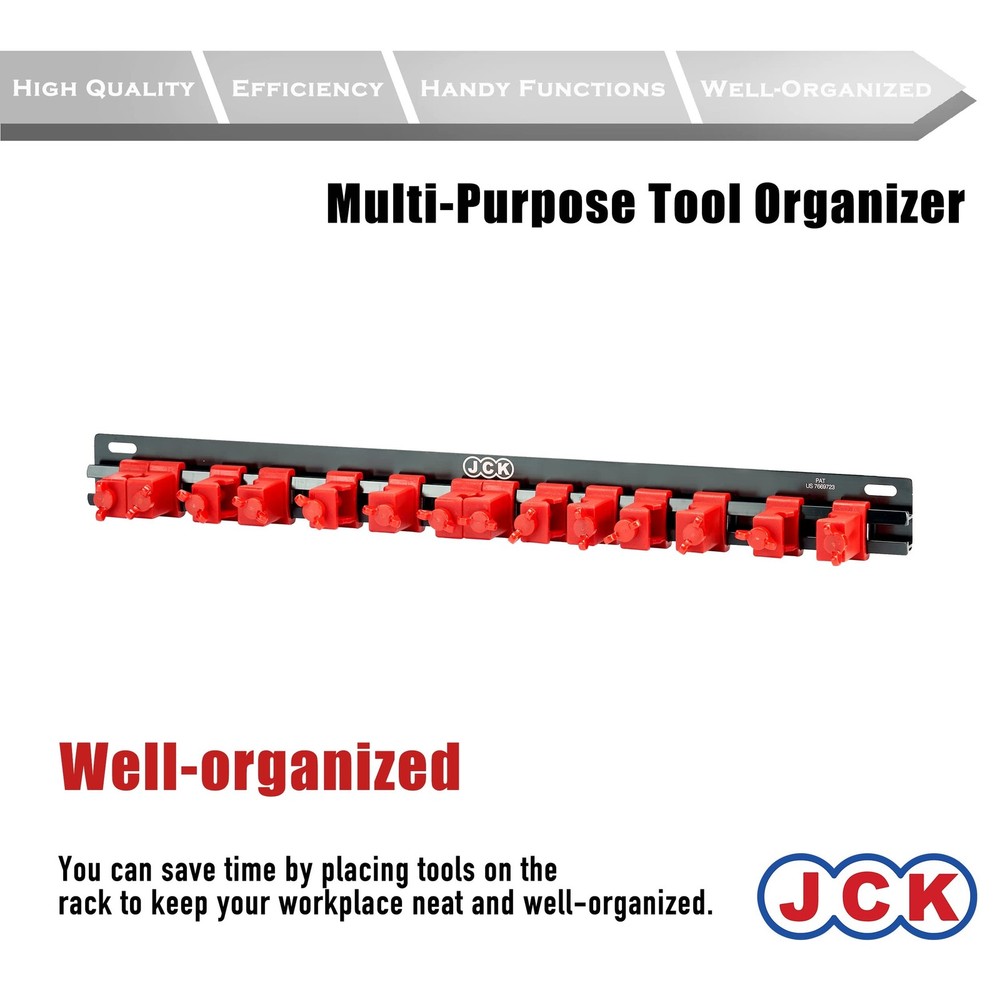 JCK TOOL ORGANIZER, Garage Gardening Tool Storage Rack Organizer Wall Mount, ...