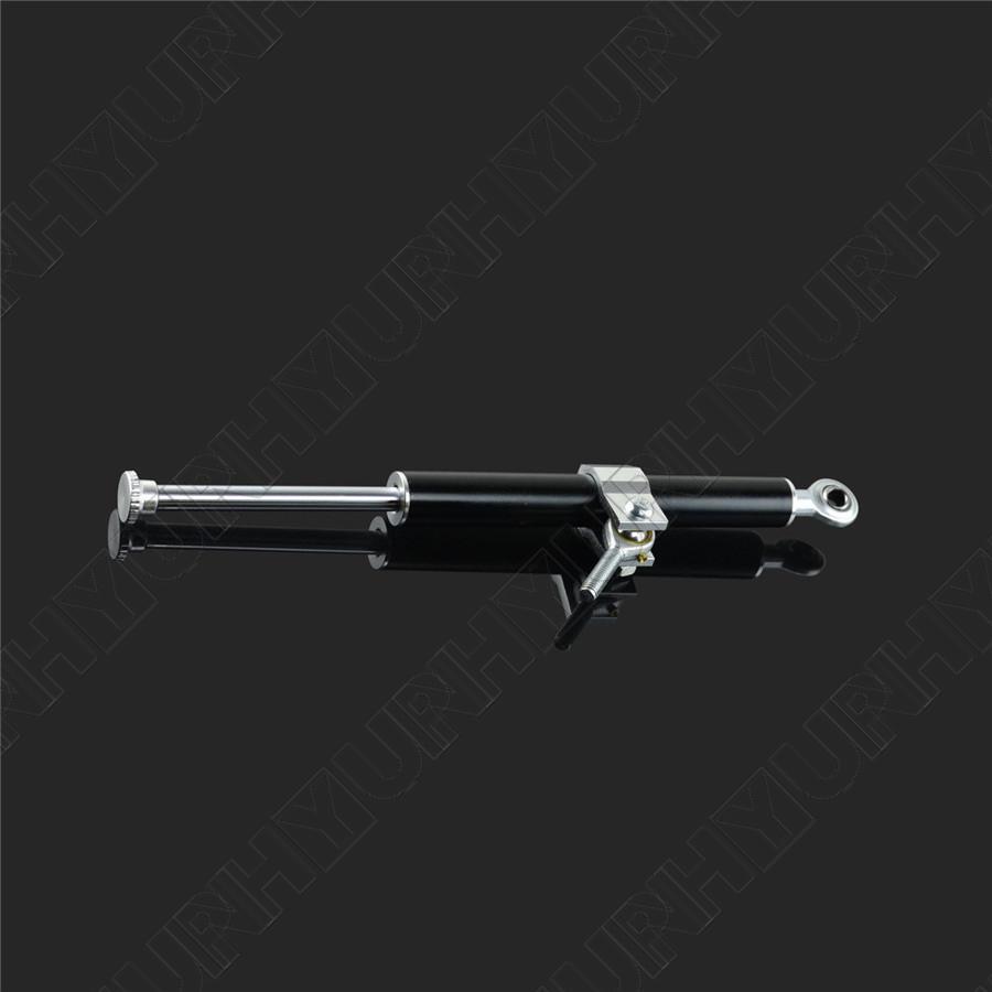 330mm Black Motorcycle Universal Aluminum Steering Damper Stabilizer Linear
