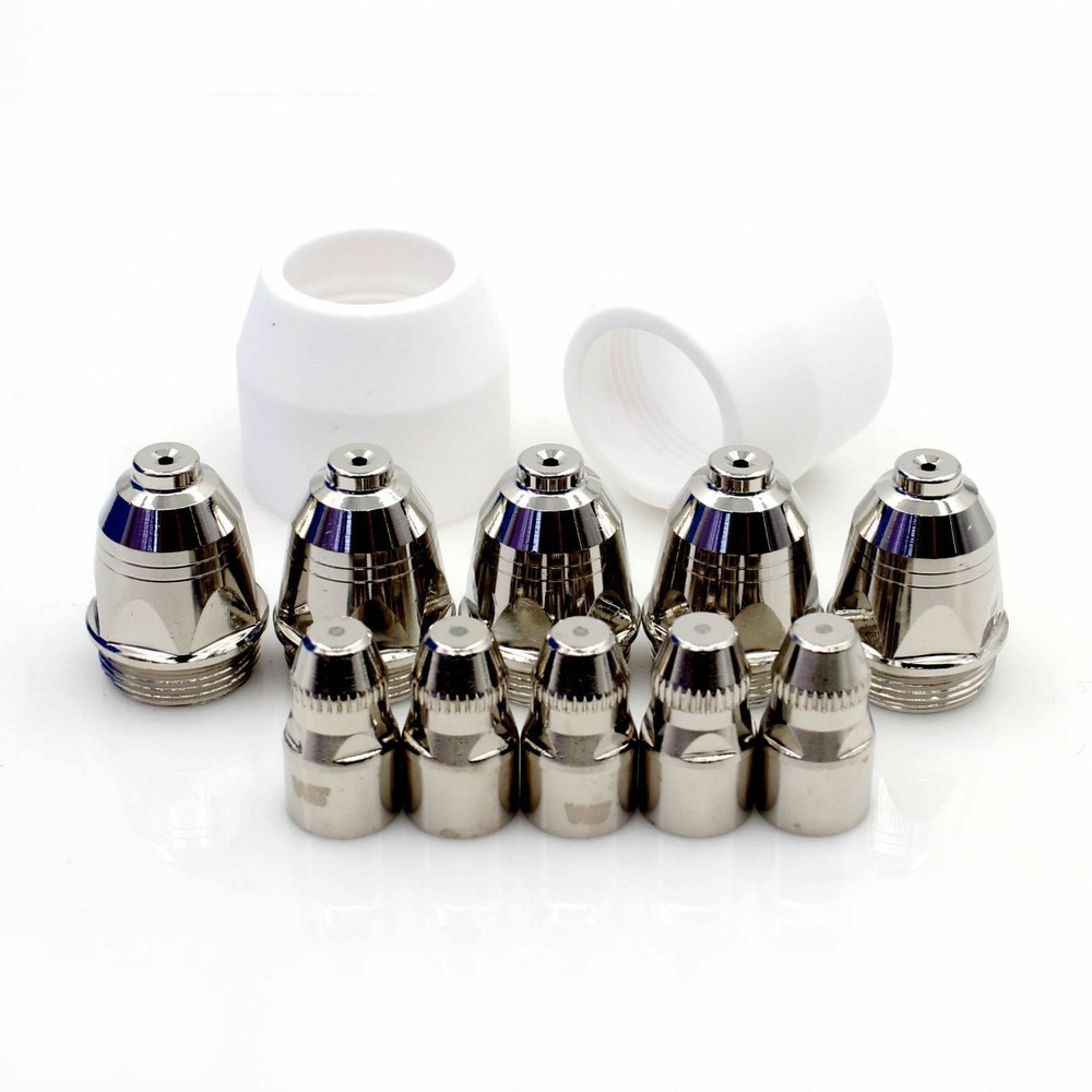 P-80 Plasma Cutting Torch Consumables Kits Electrode Nozzel Tip Shield Cup 45pcs