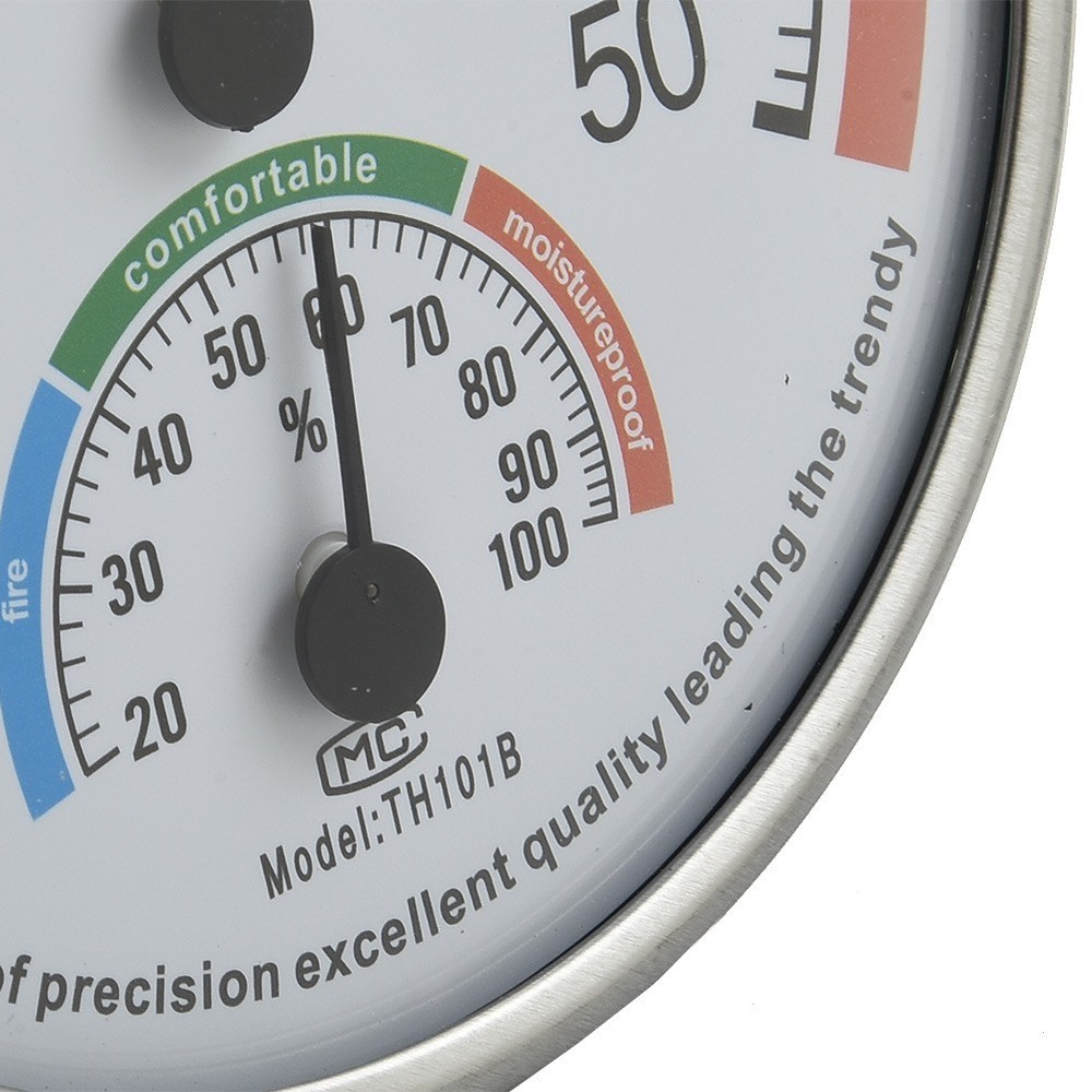 Hygrometer Thermometer Range: 20-Thickness 2.2cm White Classroom