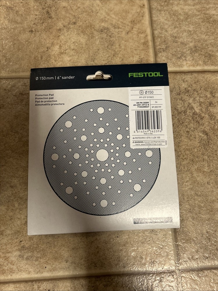 Festool 150mm Protective Disc 17 Holes Disc Hook & Loop Interface Pad