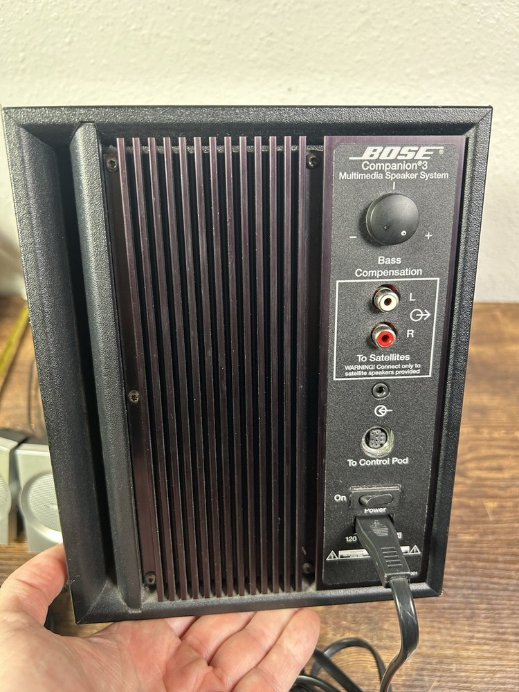 Bose Companion 3 Multimedia Speaker System for PC - Tested - Working