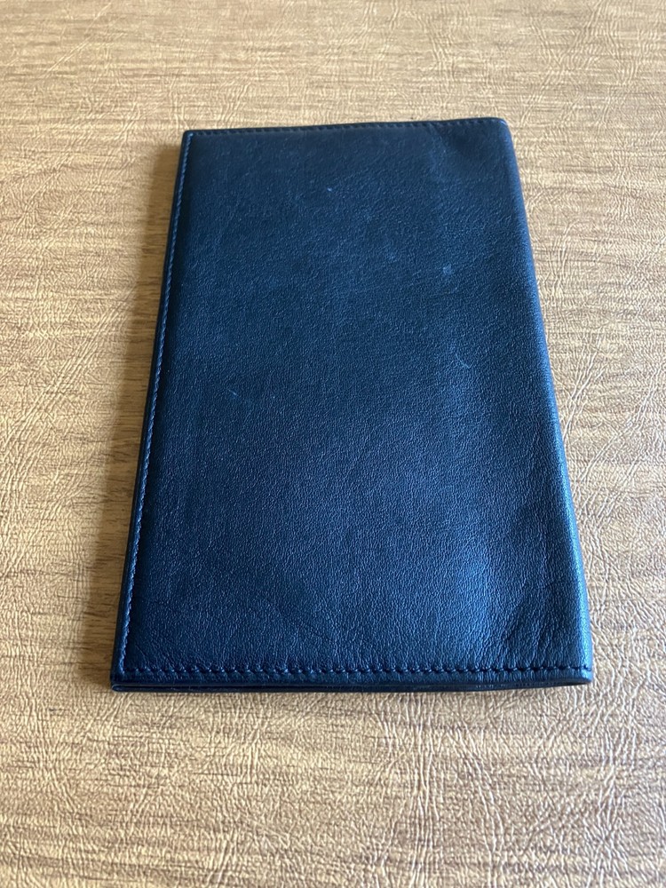 TUMI Black Soft Leather Bi-fold Passport/Document/Wallet/Checkbook Organizer