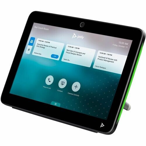 Poly TC10 Touch Controller–Black–Intuitive Meeting Room Control Device-(875K5AA)