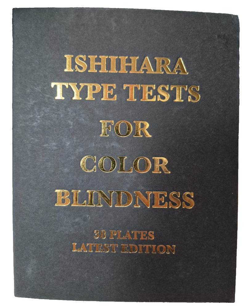 Ishihara Type Test For Colour Blindness Eye Testing 38 Plates
