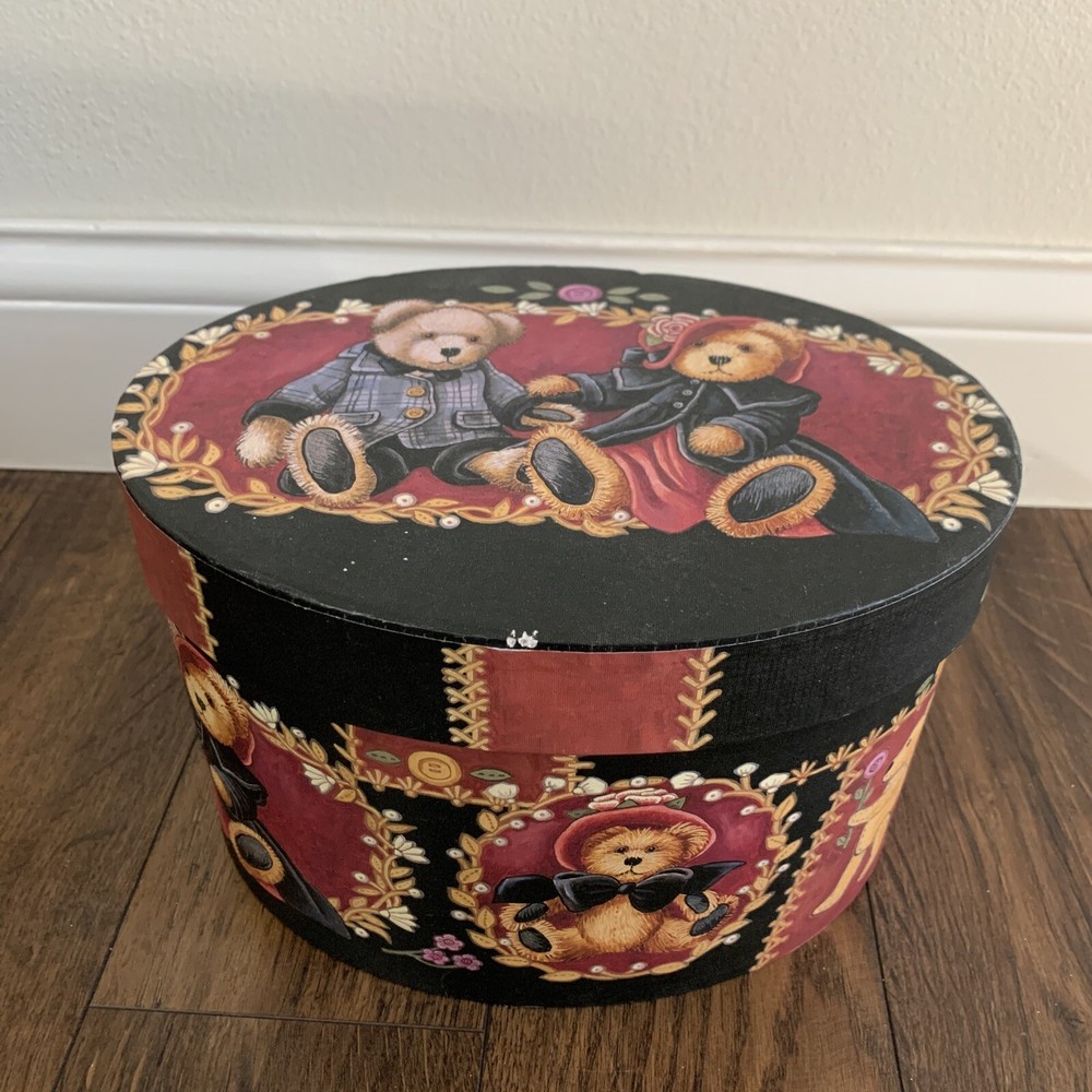 Set Of 5 Stacking Nesting Boxes Floral Bob’s Boxes Victorian Teddies
