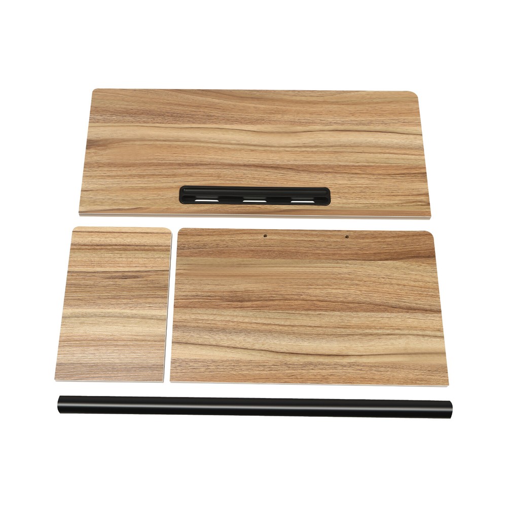 Rolling Laptop Desk Adjustable Height Computer Table Stand up Office Workstation