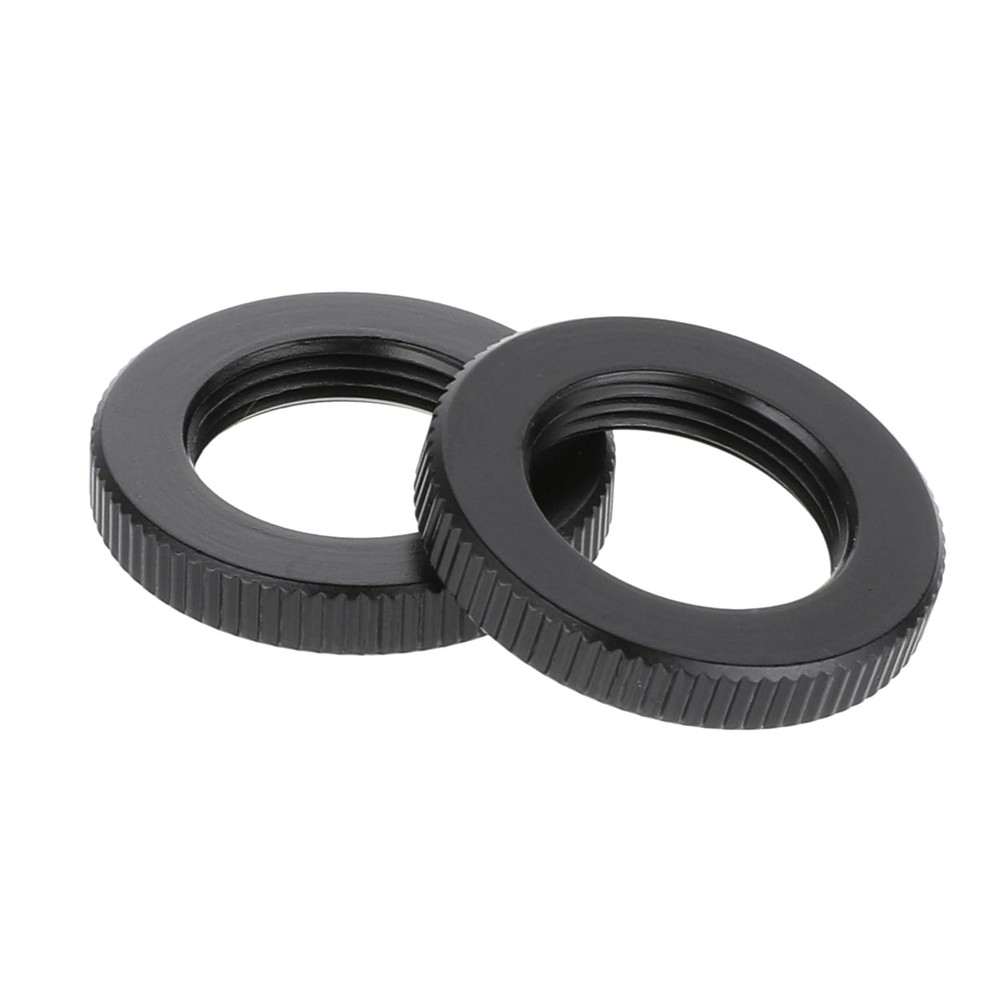 4 Pcs Knurled Lock Microphone Stand Nut 5/8"-27 Double Locking Nut for Microp...