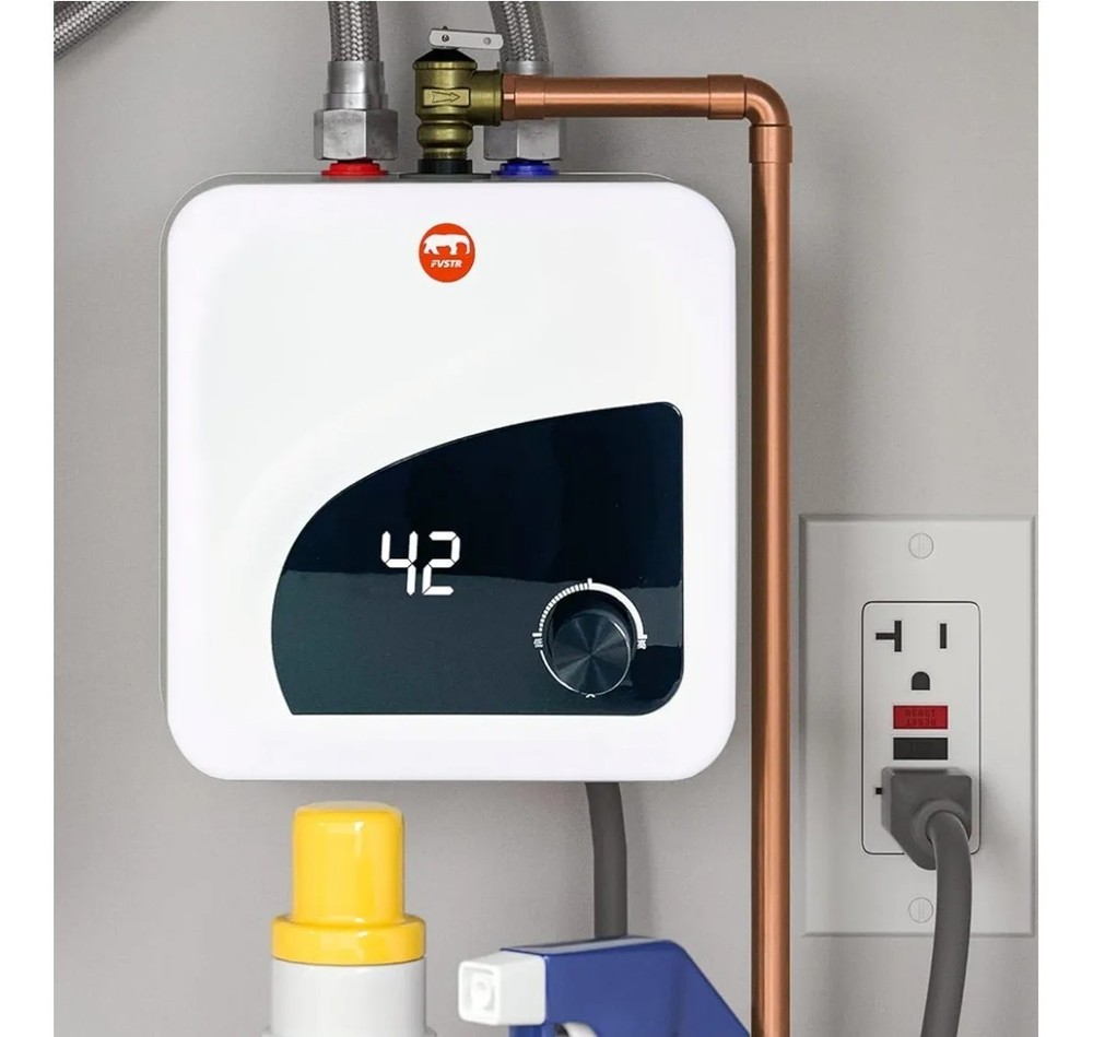 Electric Hot Water Heater 120V Tank Storage,Rv Tr 4 Gallon Trailer 1.5KW Kitchen