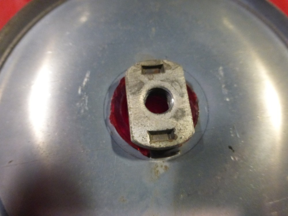Vintage Red Reflector Bicycle Hub Caps Covers