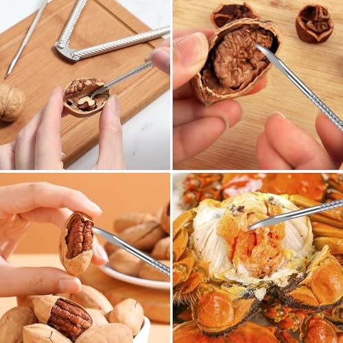 Nut Cracker Set, Nutcracker Tool, Lobster Crackers and Picks Set, 3 Pcs