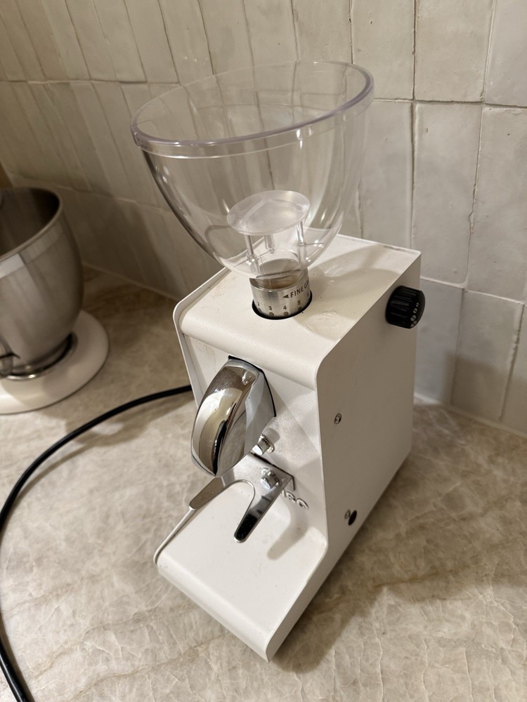 Ascaso i-mini Burr Coffee Grinder White Adjustable Grind Espresso