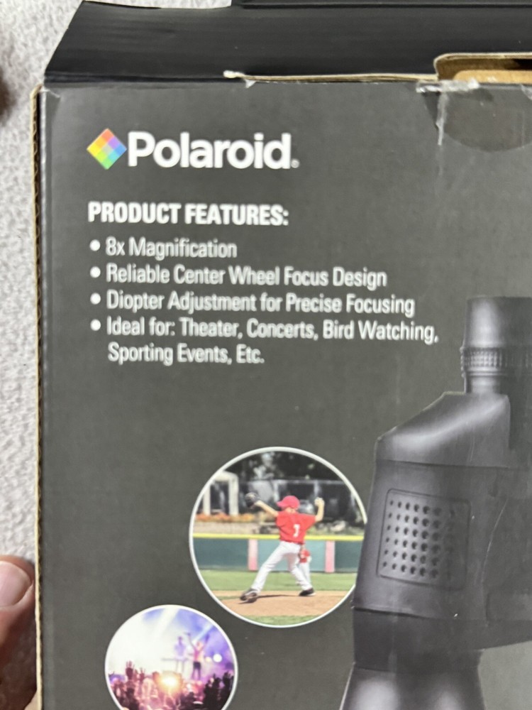 Polaroid 8x50 Adventure Binocular Open Box No Strap