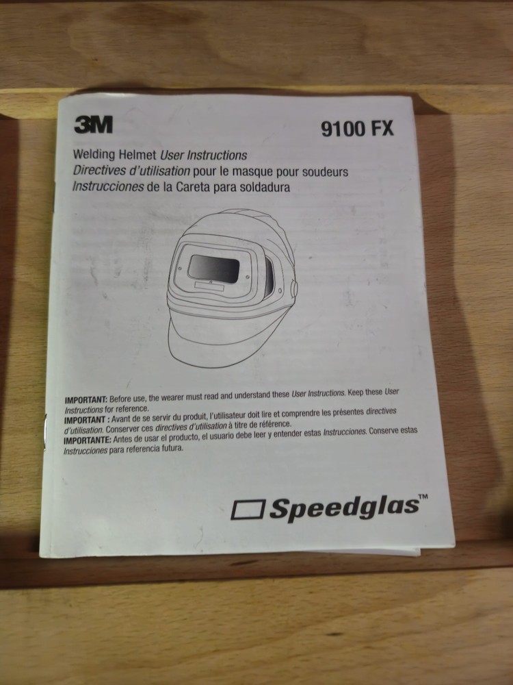 3M Speedglas 9100 FX Welding Helmet with starter pack..