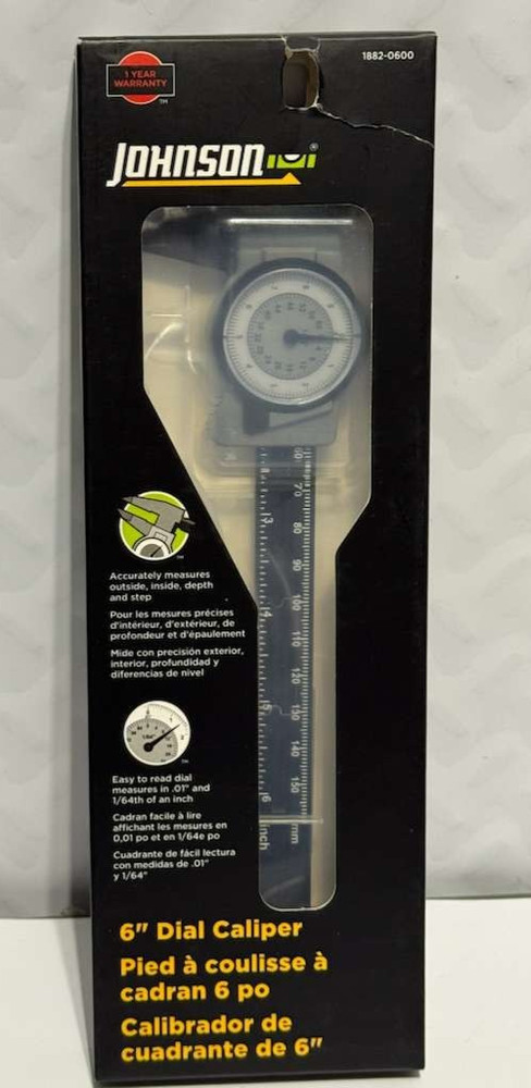Johnson 1882-0600 6'' Dial Caliper