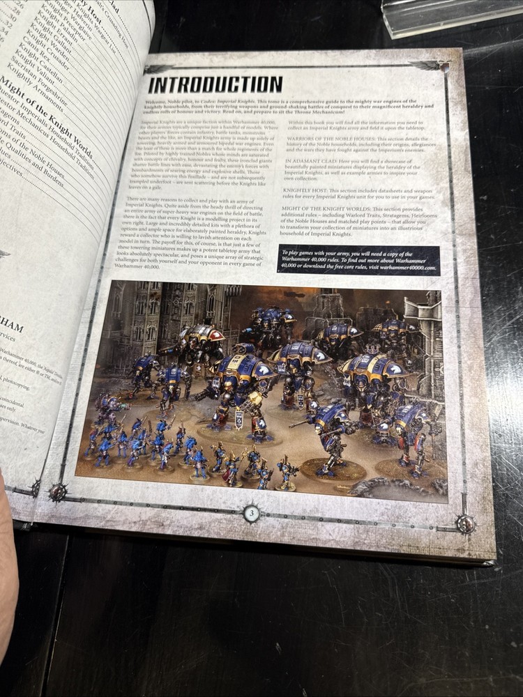 GW Army Book Codex Imperial Knights (8th Ed) EX/NM