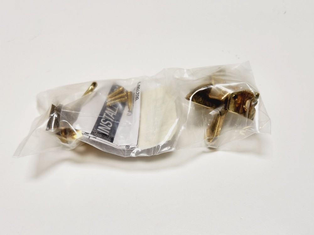 Cabinet Elbow Catch Brass Hardware 2pc