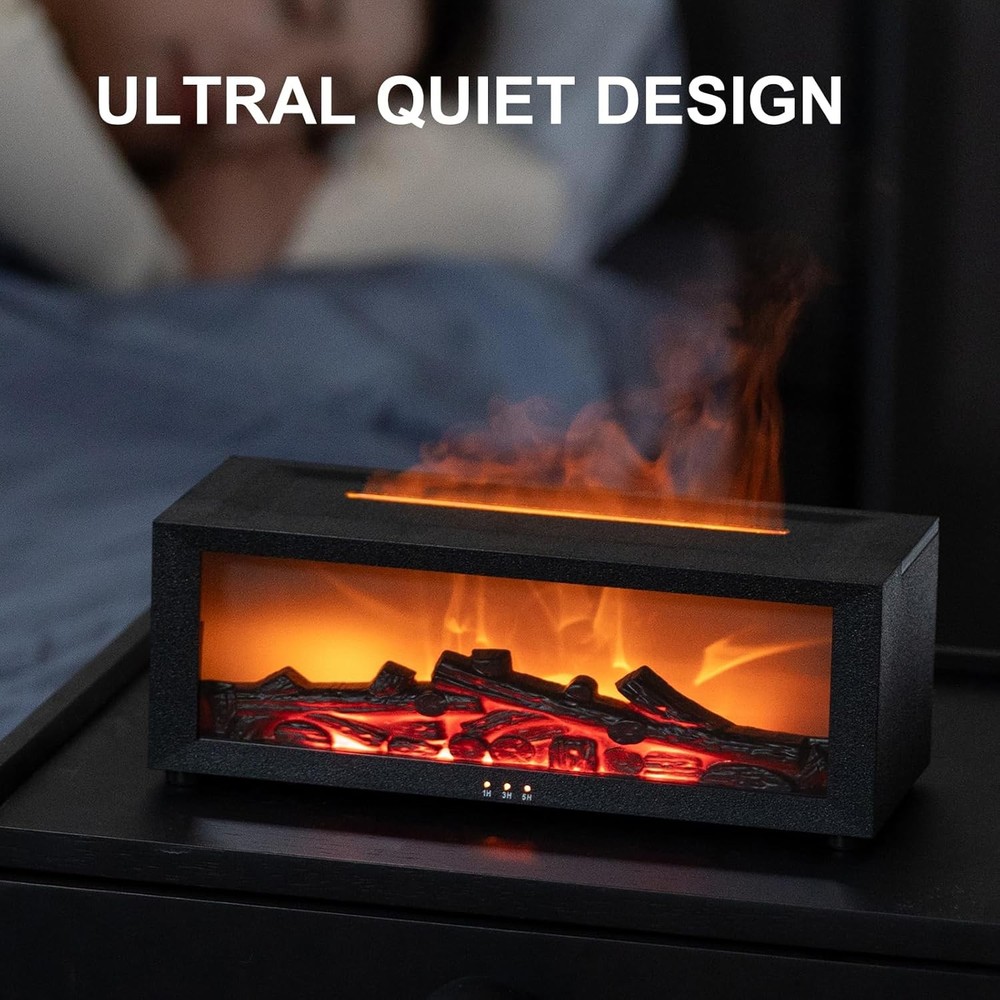 Fireplace Aroma Essential Oil Diffuser, Scent Aroma Diffuser with Remote Control