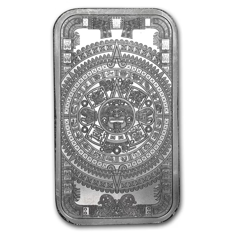Silver - 1 oz Aztec Calendar Bar