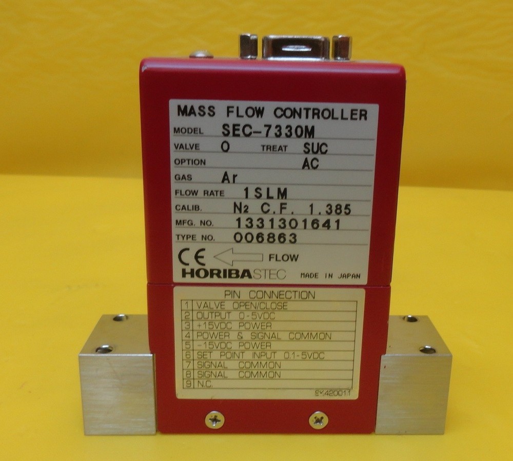 STEC SEC-7330M Mass Flow Controller MFC 1 SLM Ar SEC-7330 Used Working